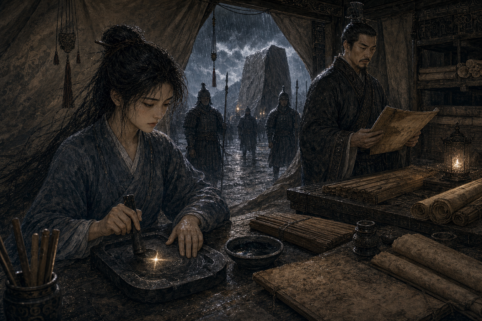 第一卷 第 1 章：泰山雨夜 一、石未刻，罪已成 第 1 张配图