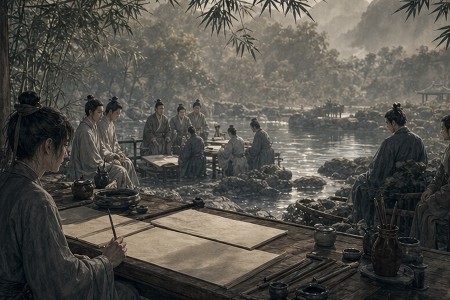 第三卷 第 8 章：兰亭前纸 二、飞白错纹 第 1 张配图